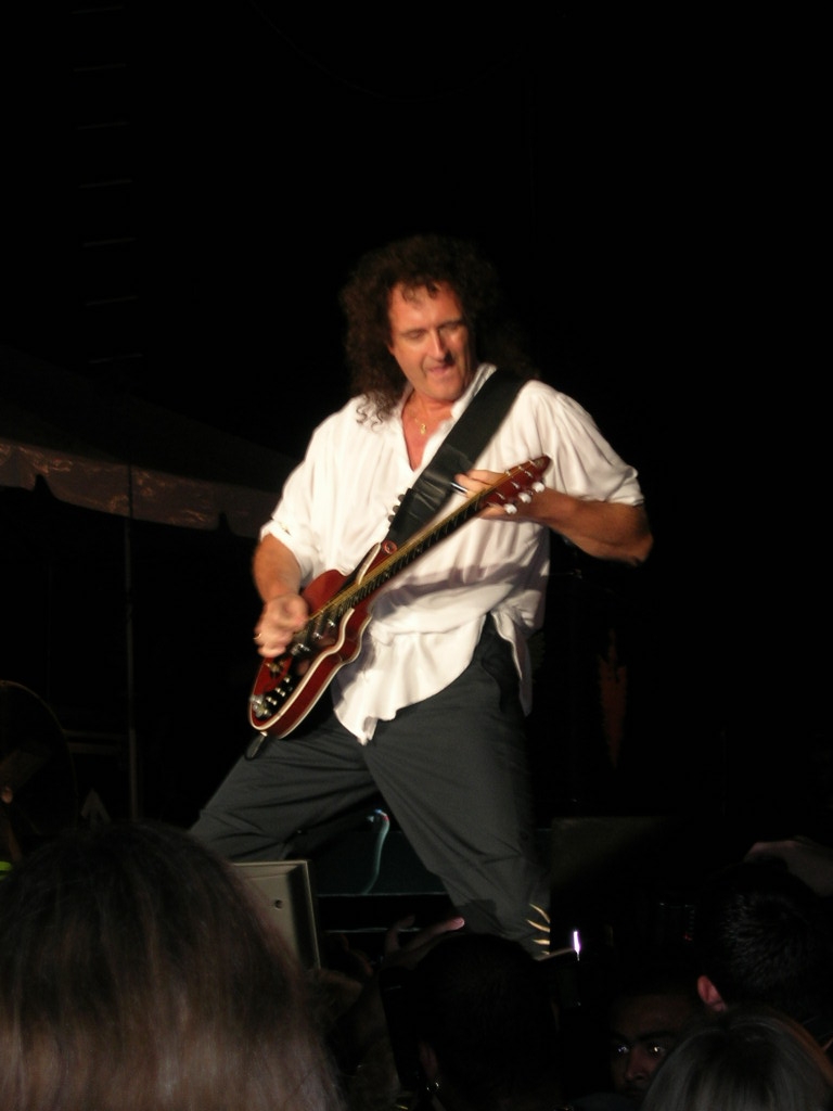 Brian Mays on stage in Aruba